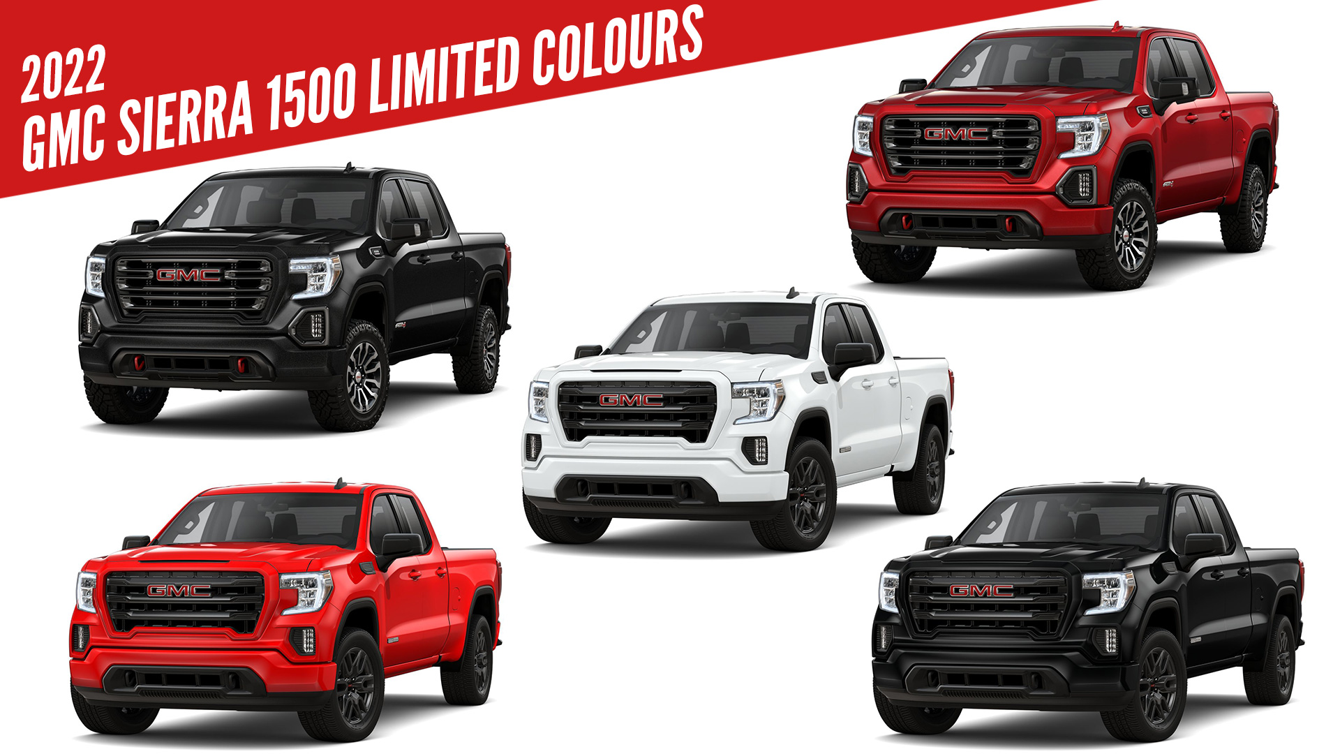 2022 GMC Sierra 1500 Limted Pickup Truck All Color Options