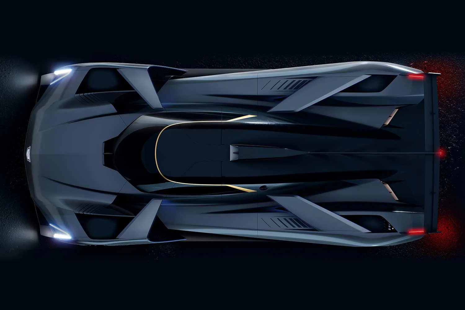 2022 Cadillac Project GTP Hypercar Top View