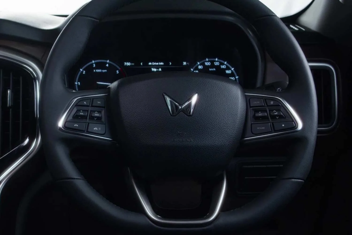 2022 Mahindra Scorpio N Interior Revealed Steering Wheel