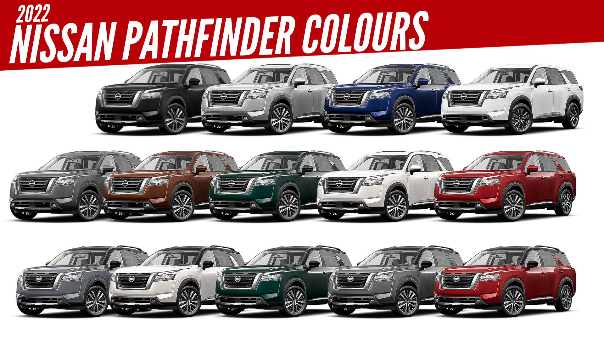 2022 Nissan Pathfinder All Colour Options