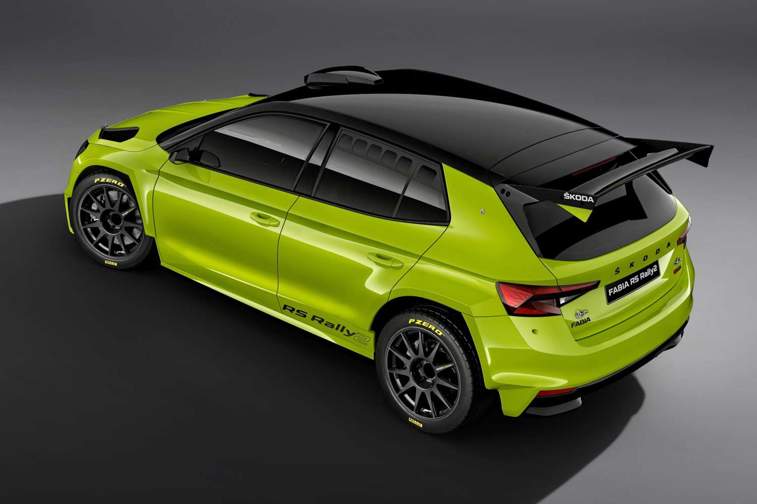 2022 Skoda Fabia RS Rally2 Top Angle