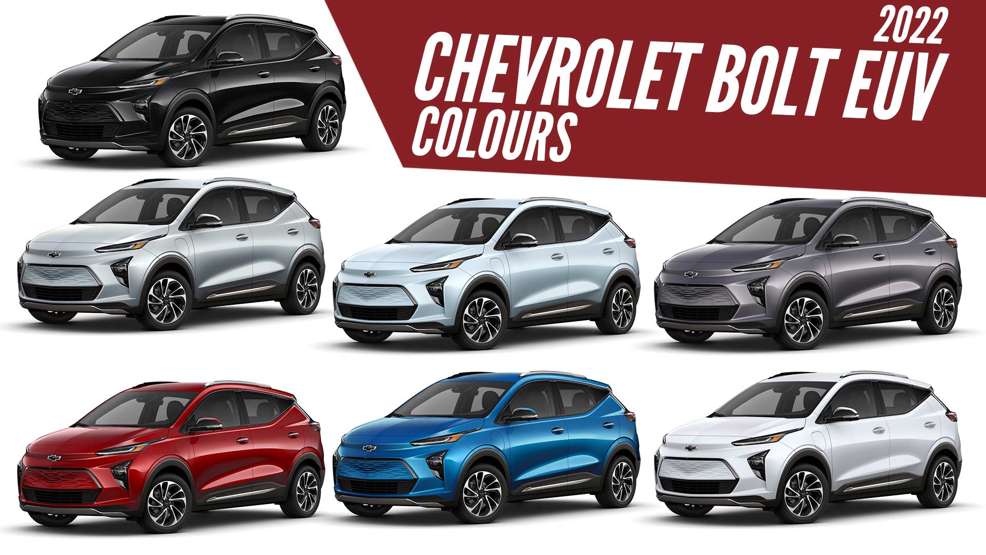 2022 Chevrolet Bolt EUV Premier All Color Options