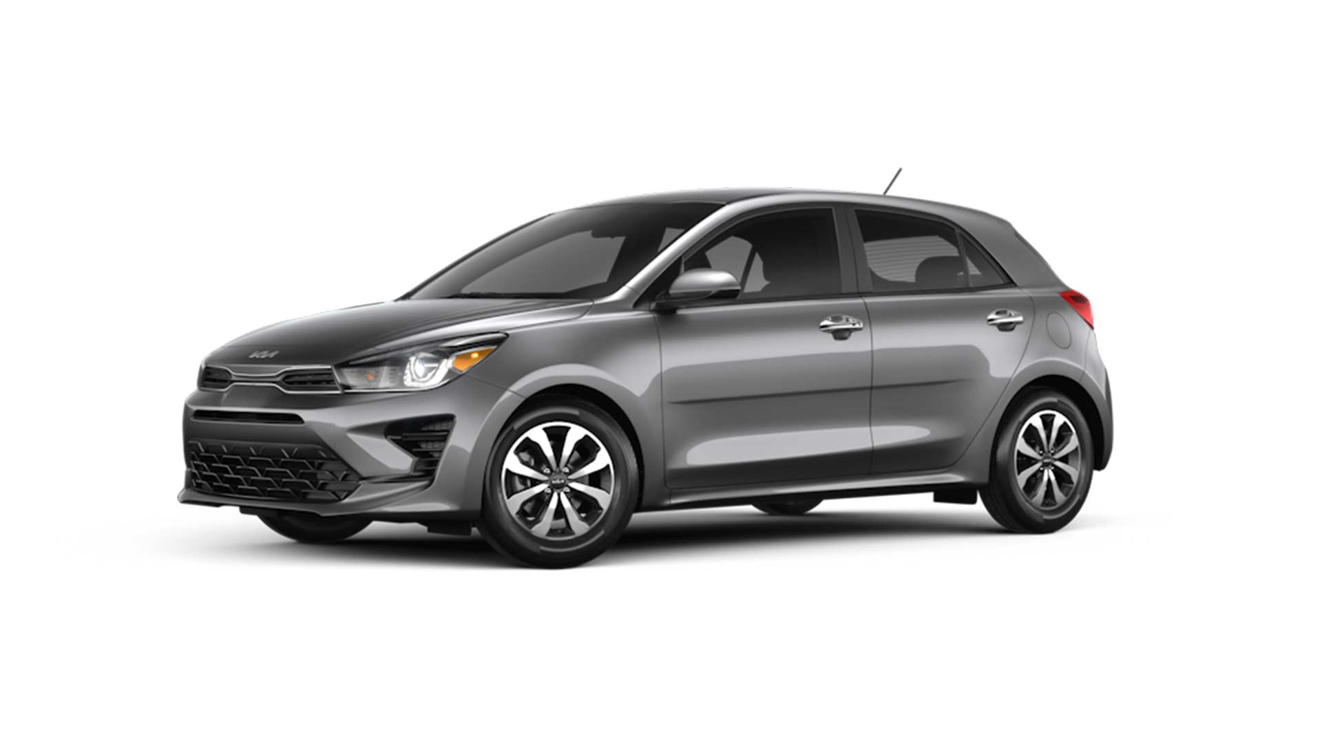2022 Kia Rio 5-door hatchback Steel Gray