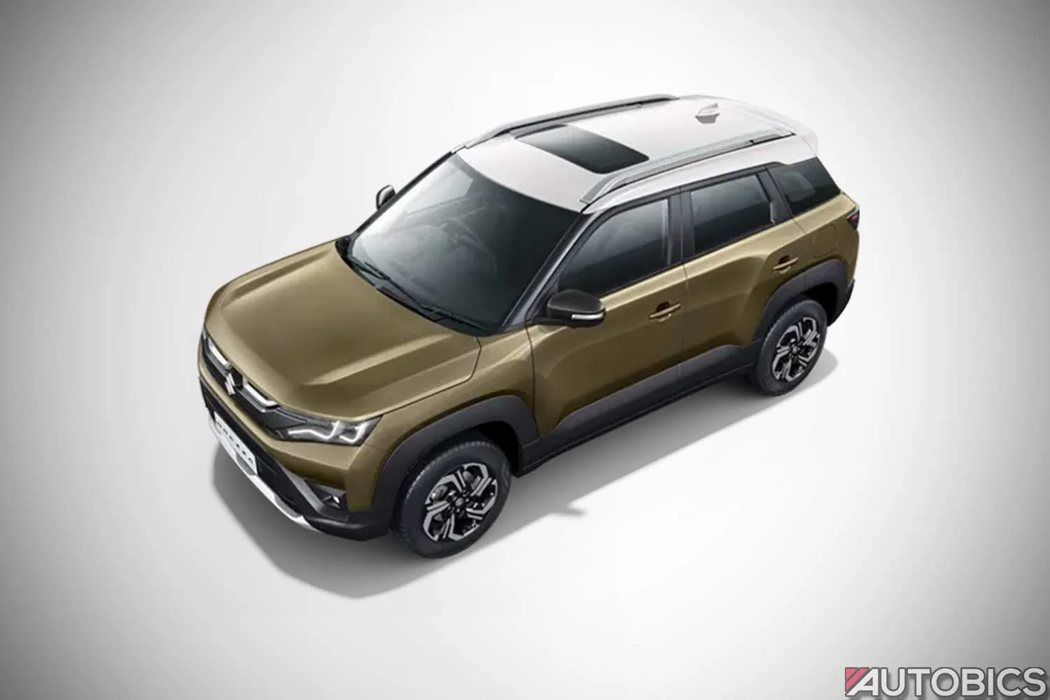 2022 Maruti Suzuki Brezza Brave Khaki with Pearl Arctic White roof