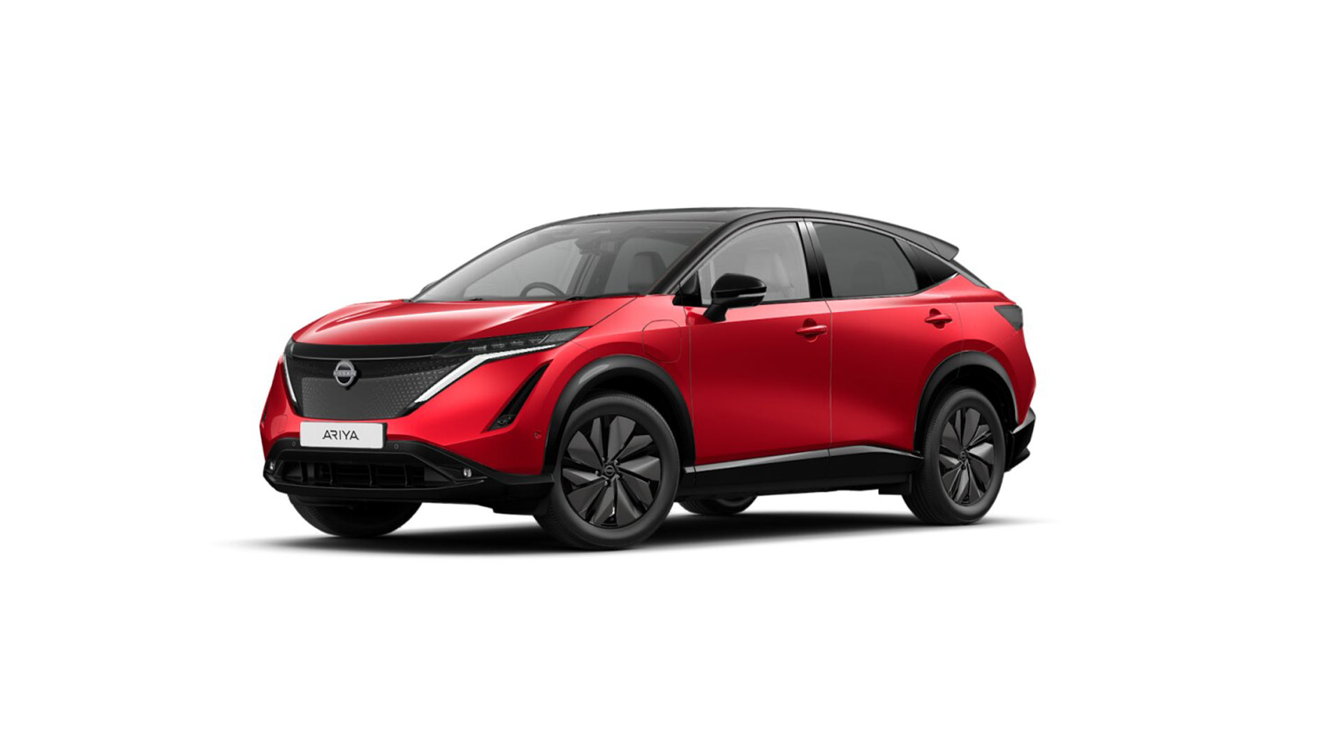 2022 Nissan Ariya Tinted Red with Pearl Black