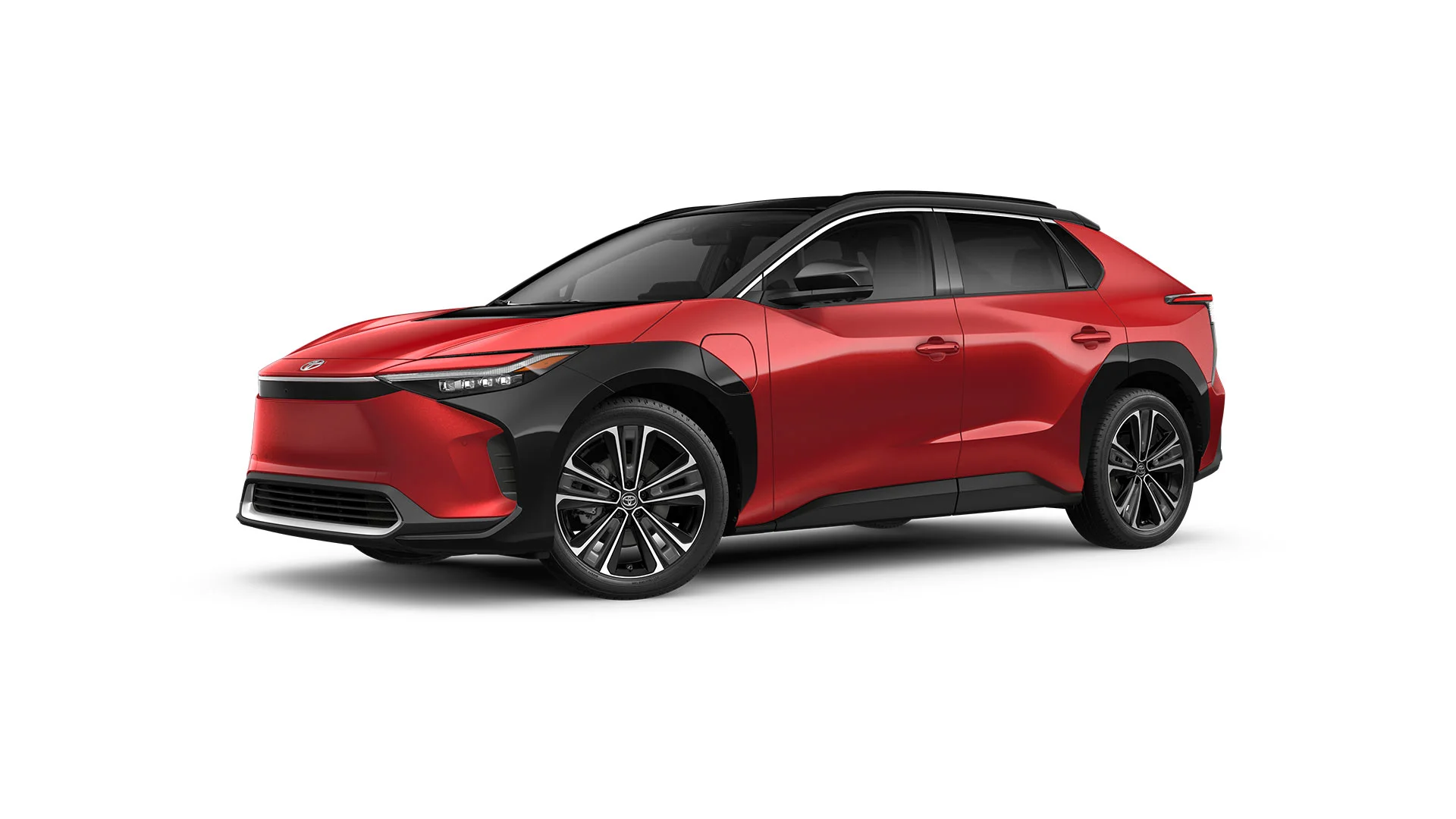 2022 Toyota BZ4X Supersonic Red with Black Roof