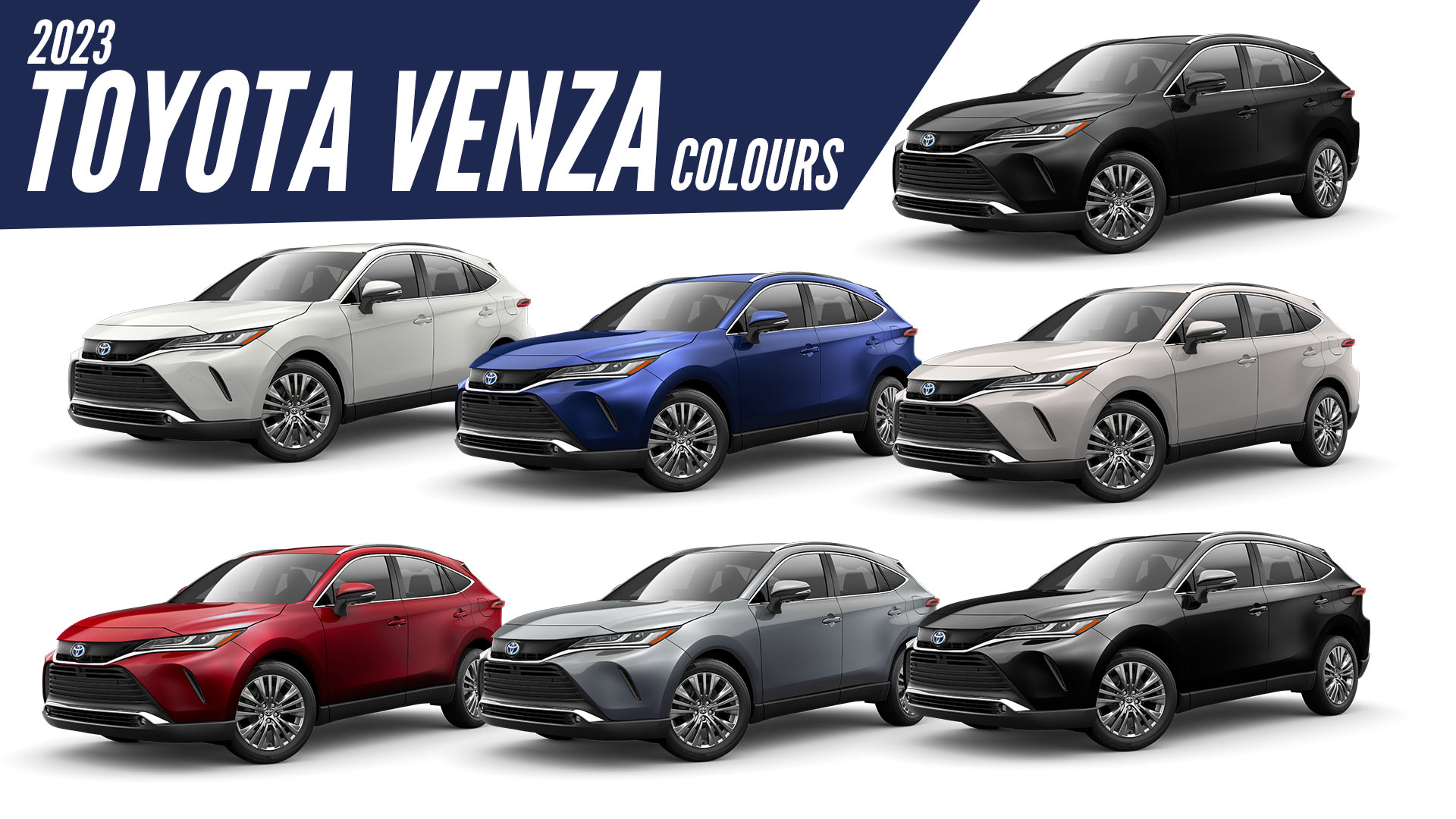 2022 Toyota Venza All Color Options