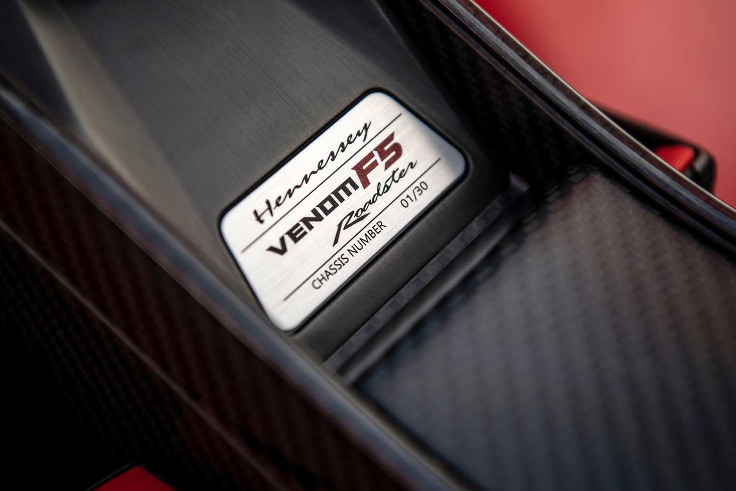 2023 Hennessey Venom F5 Roadster Chaasis Number Plate