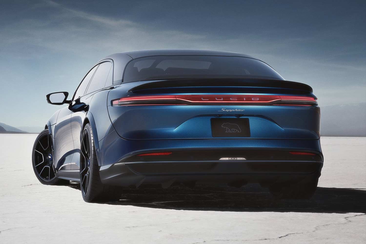 2023 Lucid Air Sapphire Rear Quarter View