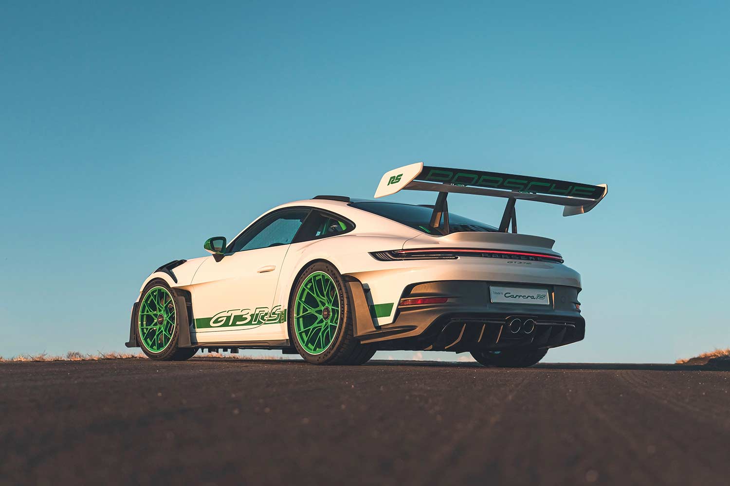 2023 Porsche 911 GT3 RS Monterey Show Car Rear Quarter