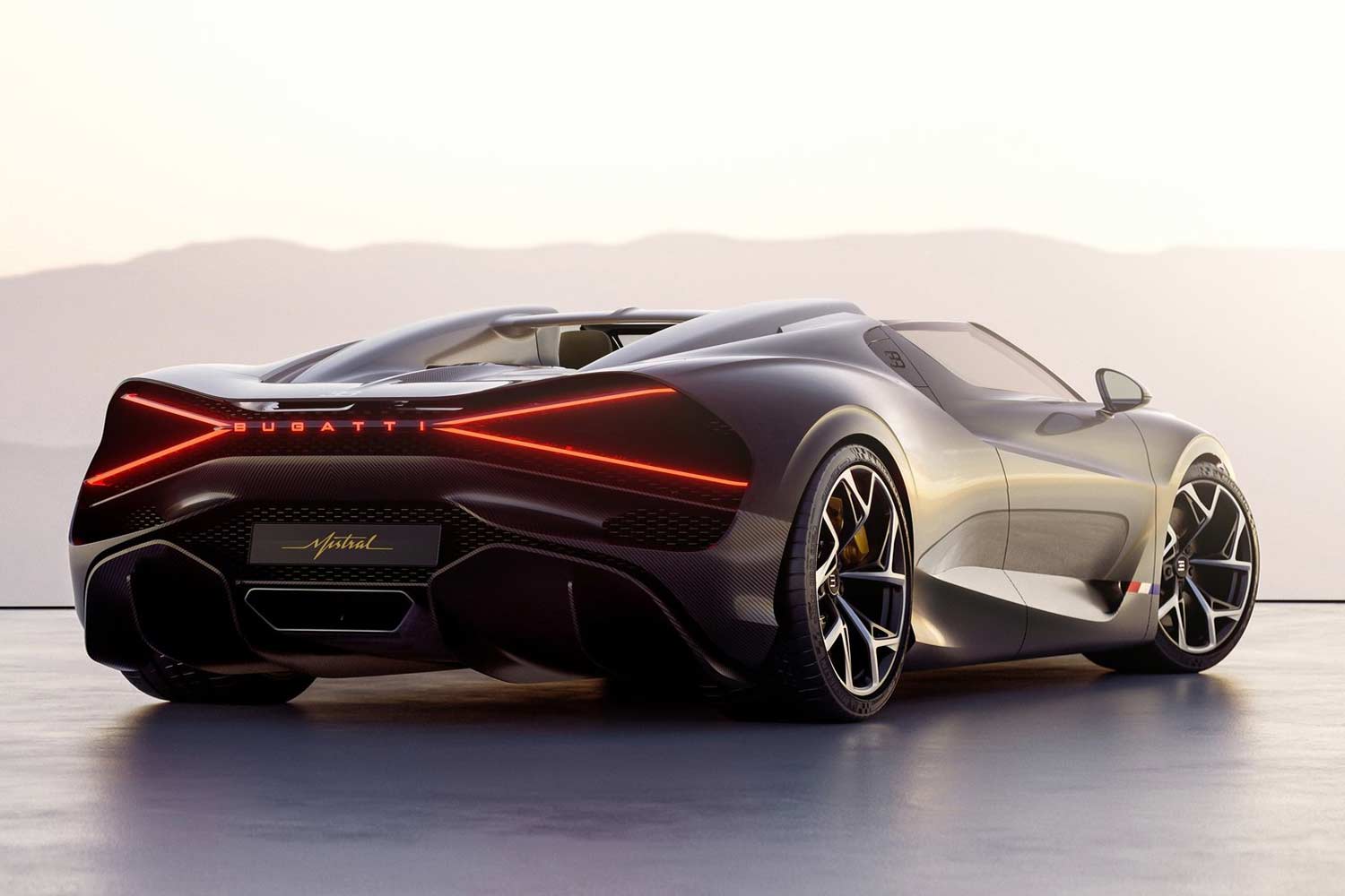 2024 Bugatti W16 Mistral Rear Quarter