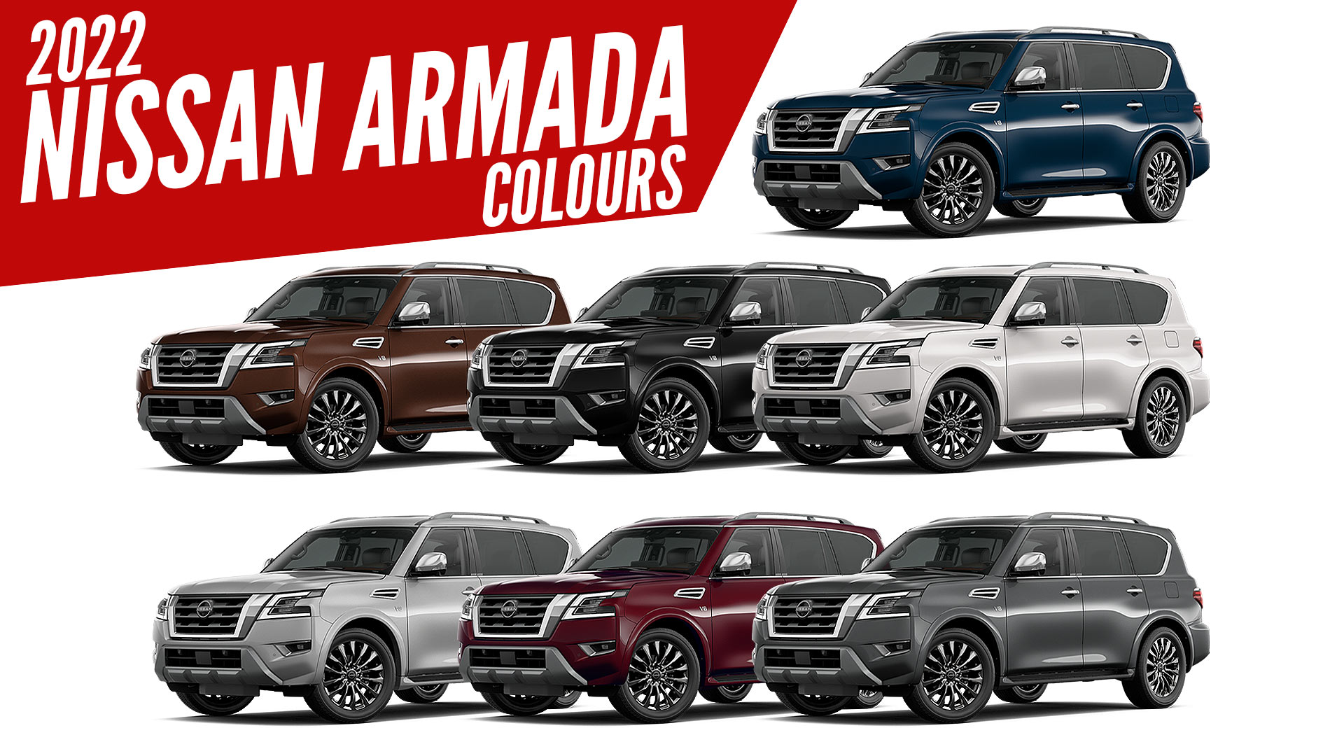 2022 Nissan Armada SUV All Color Options
