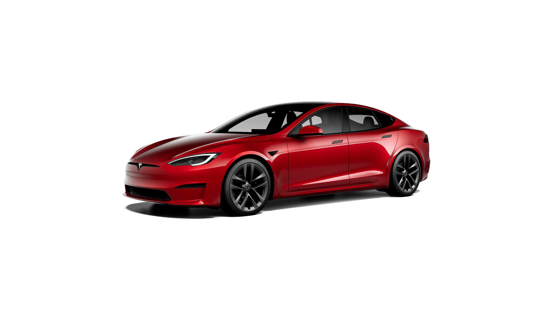 2022 Tesla Model S Red Multi Coat