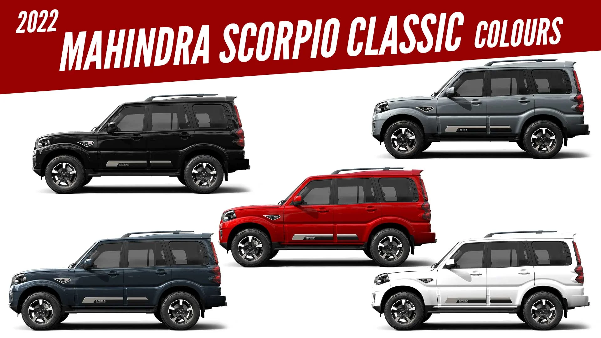 2022 Mahindra Scorpio Classic All Color Options