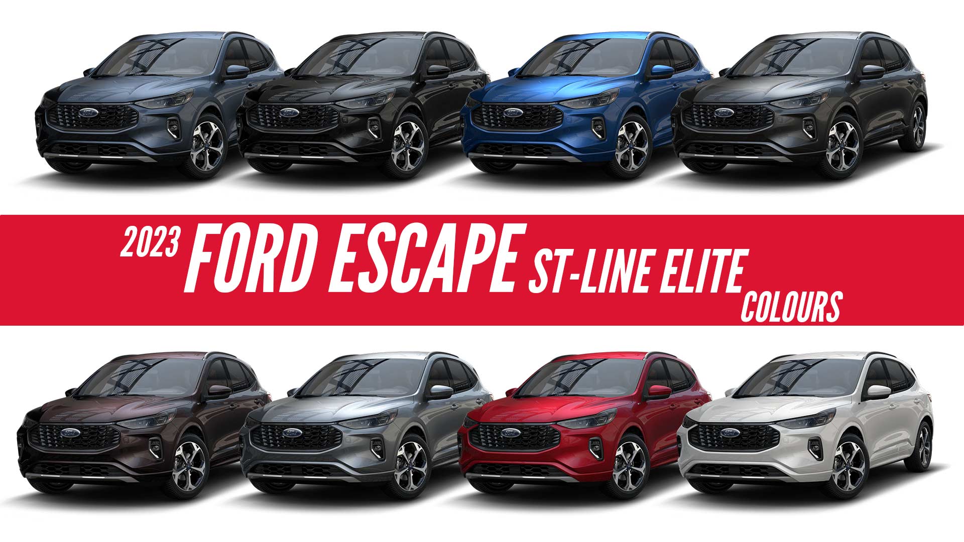 2023 Ford Escape ST Line Elite All Color Options Images AUTOBICS
