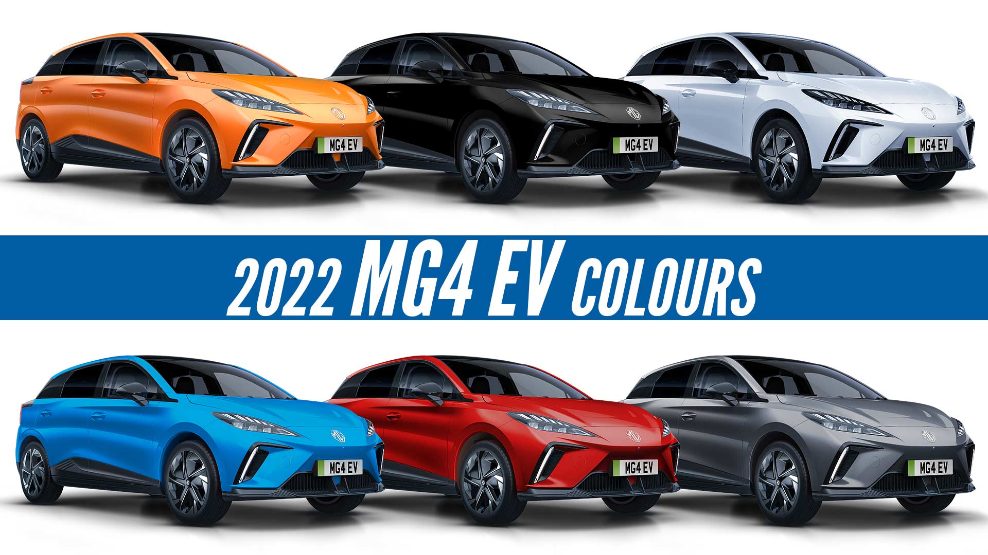 2022 MG4 EV Trophy Long Range – All Color Options – Images 2022 MG4 EV All Color Options