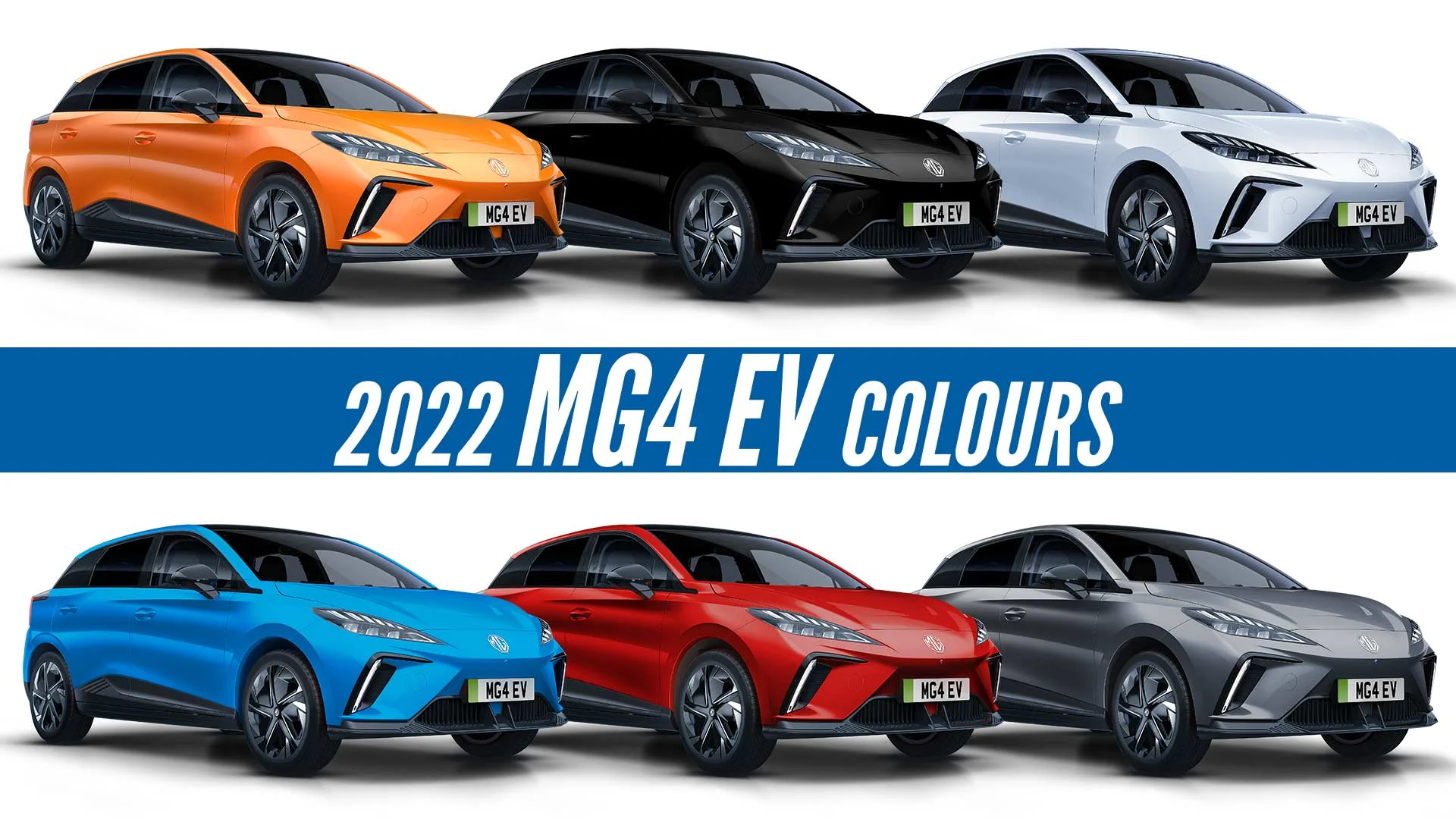 2022 MG4 EV All Color Options