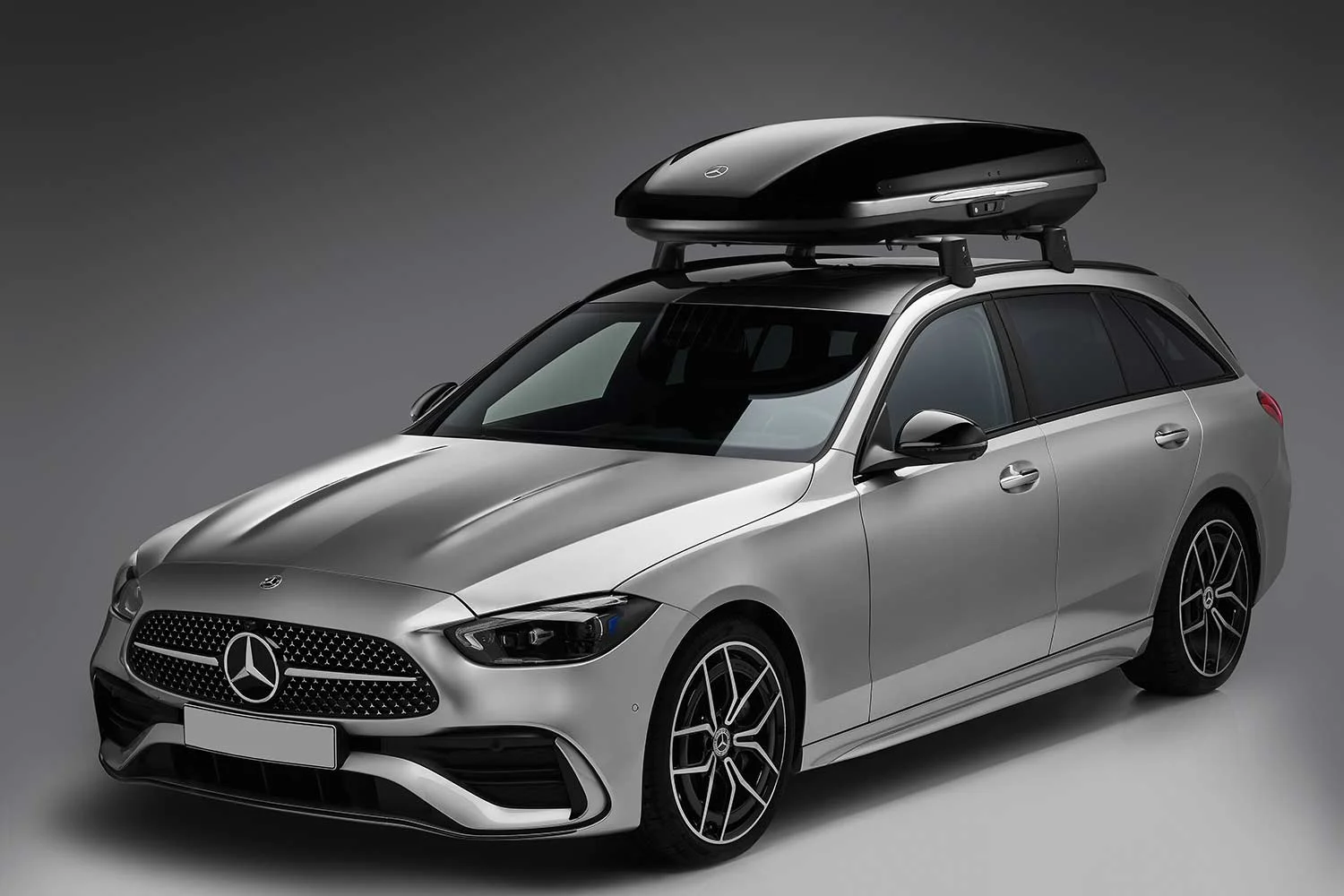 2022 Mercedes Benz Roof Boxes Front Quarter Open