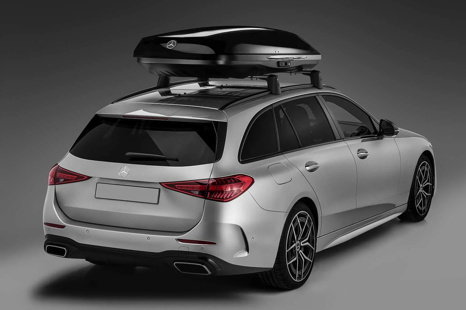 2022 Mercedes Benz Roof Boxes Rear Quarter View