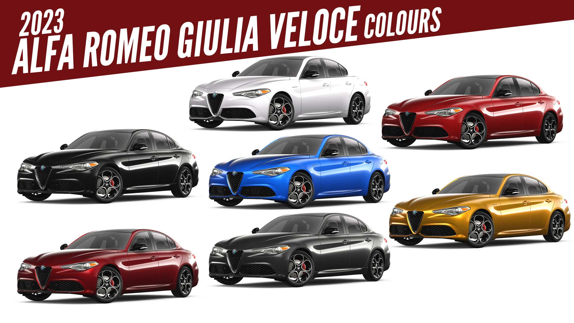 2023 Alfa Romeo Giulia Veloce All Color Options