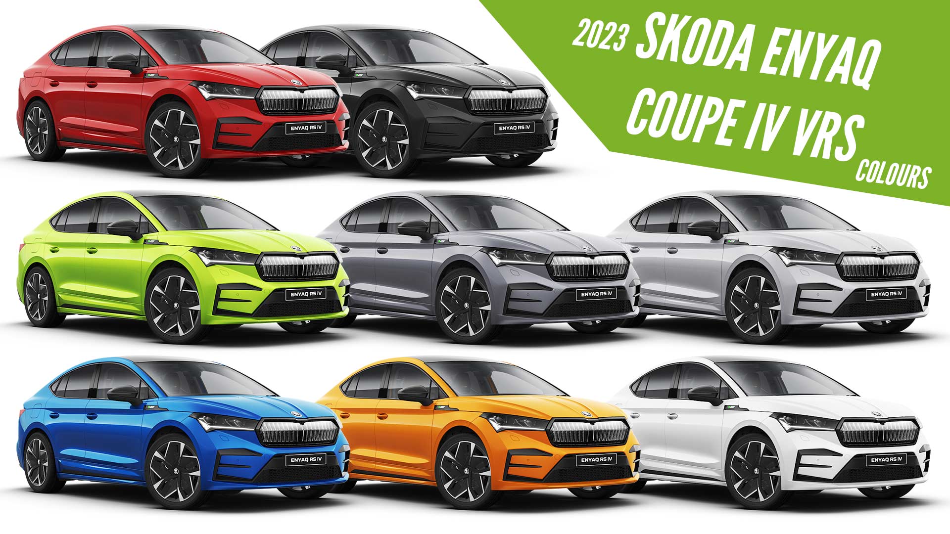 2023 Skoda Enyaq Coupe iV vRS All Color Options