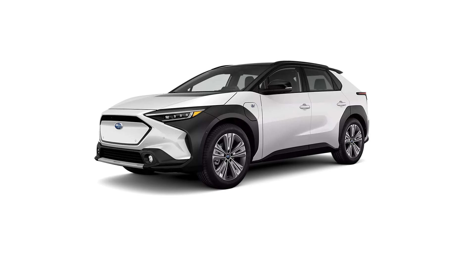 2023 Subaru Solterra Cosmic White Pearl Dual Tone