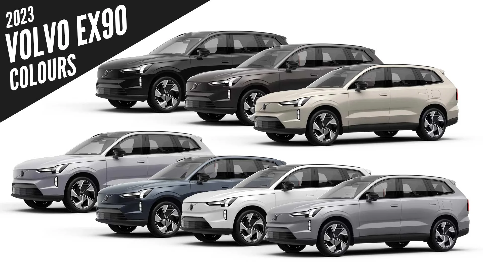 2023 Volvo EX90 All Color Options