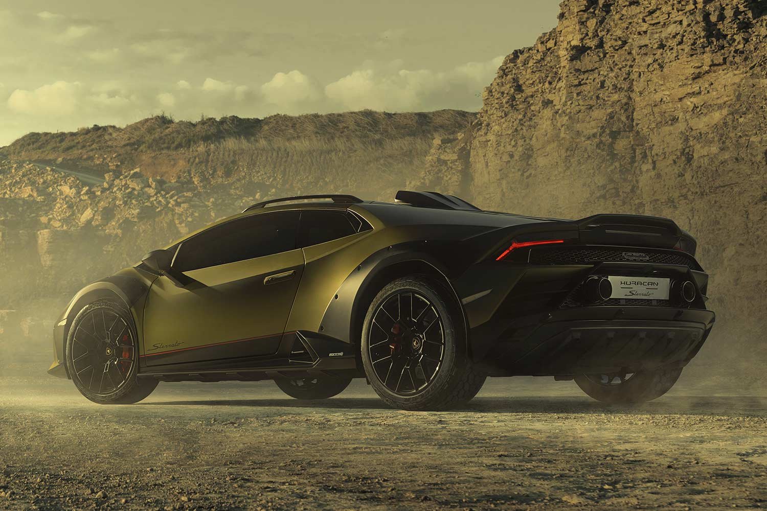 2022 Lamborghini Huracan Sterrato Rear Quarter View