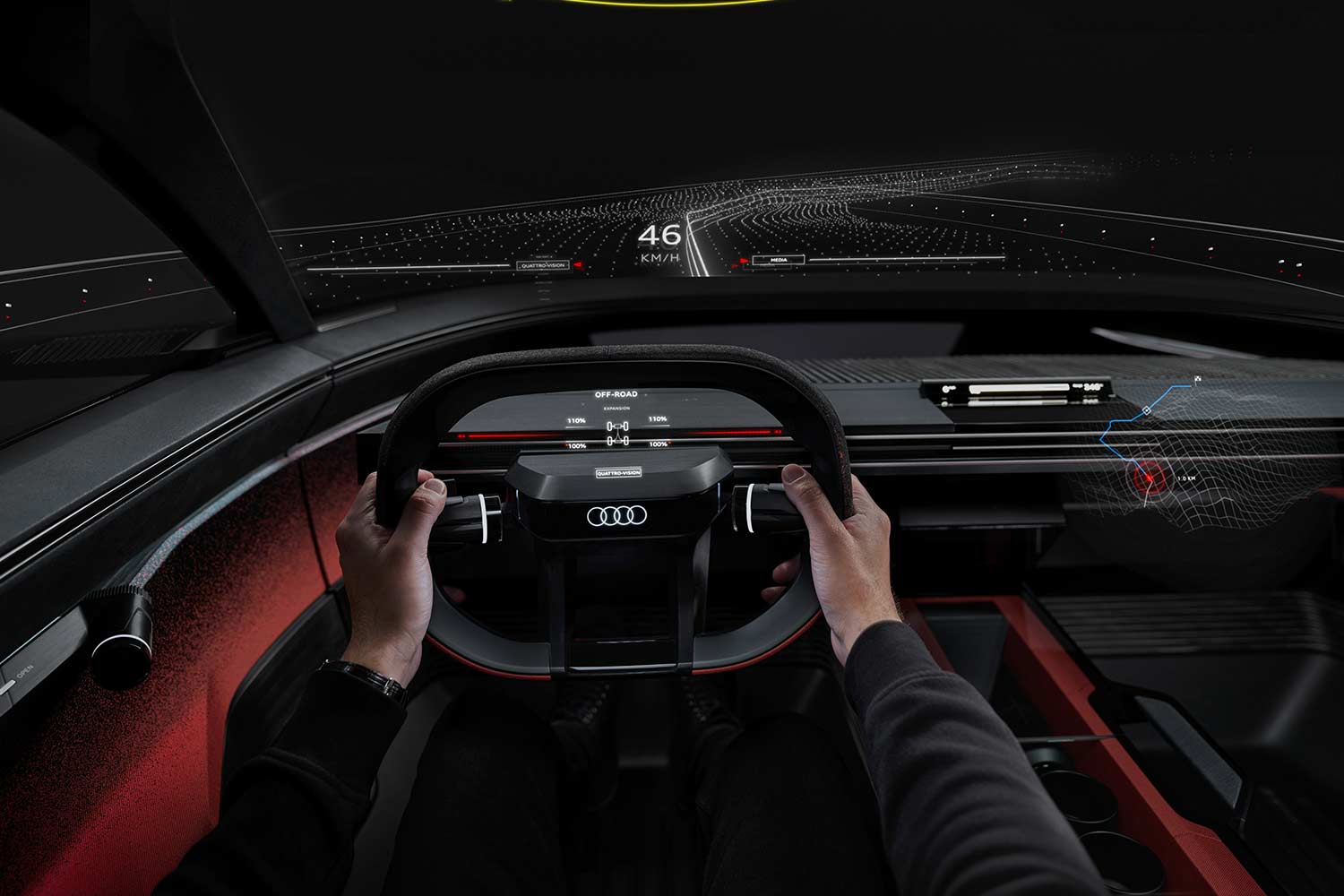 2023 Audi Activesphere Concept Steering Wheel