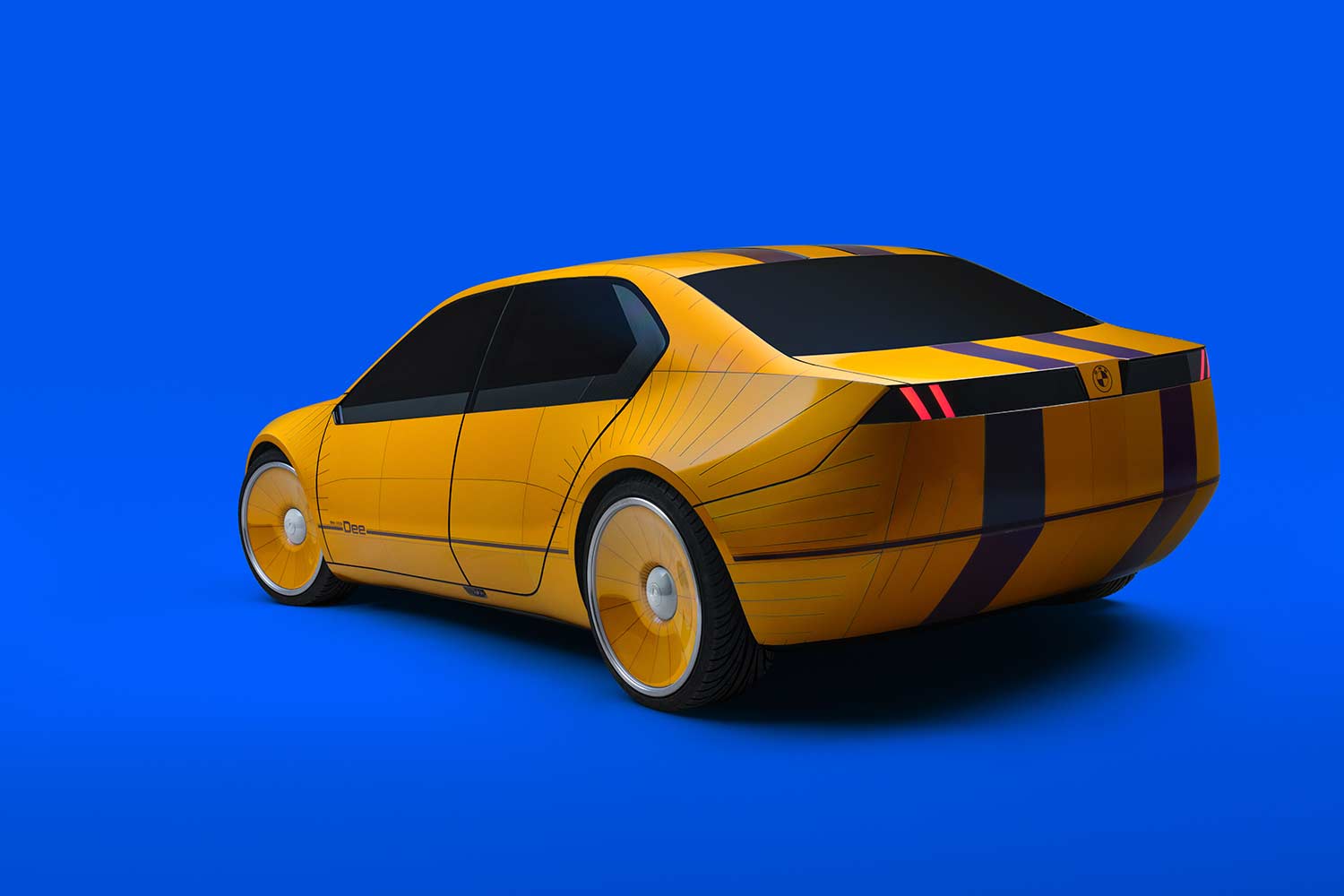 2023 BMW i Vision Dee Concept full colour E Ink Rear Quarter