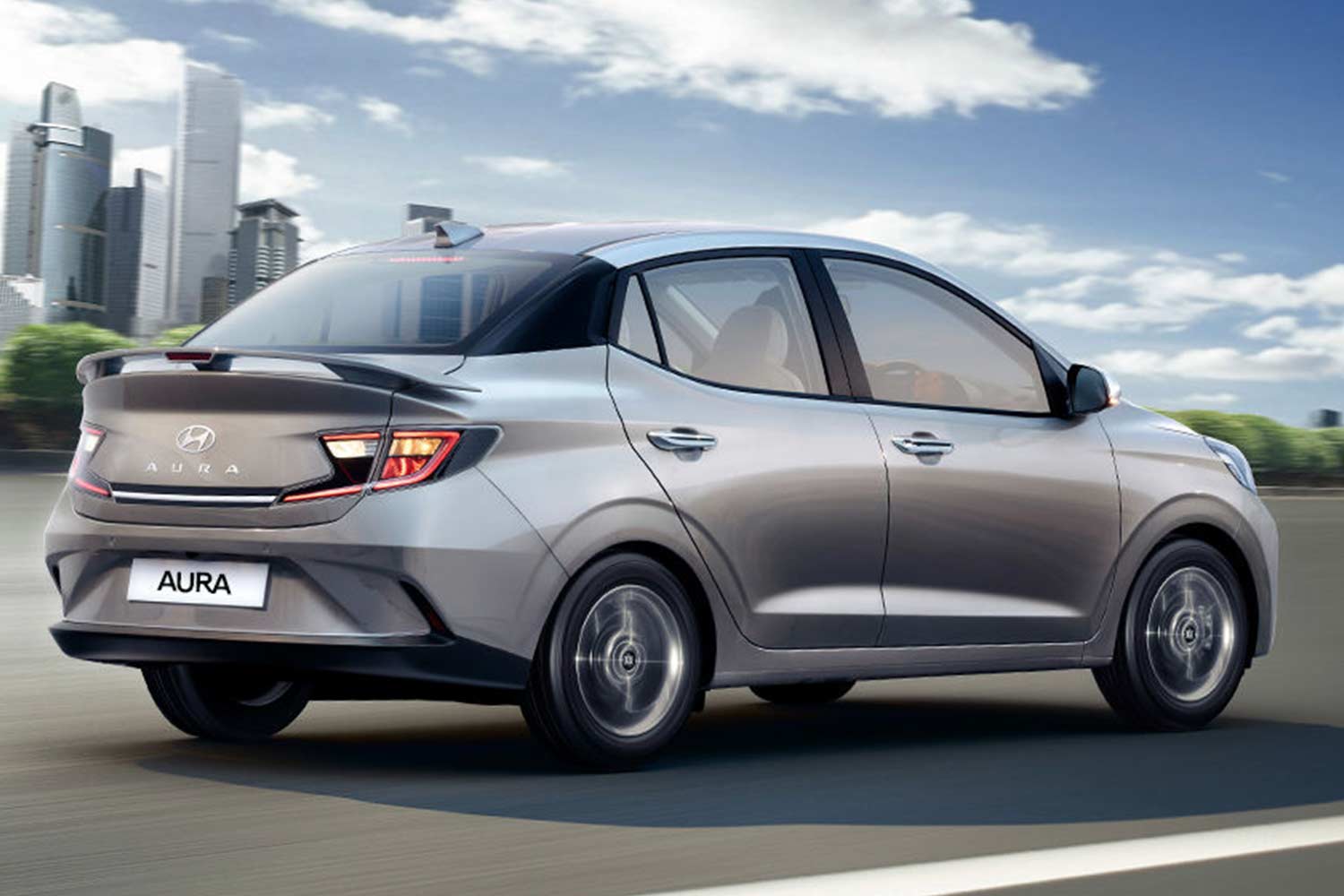 2023 Hyundai Aura Rear Quarter View