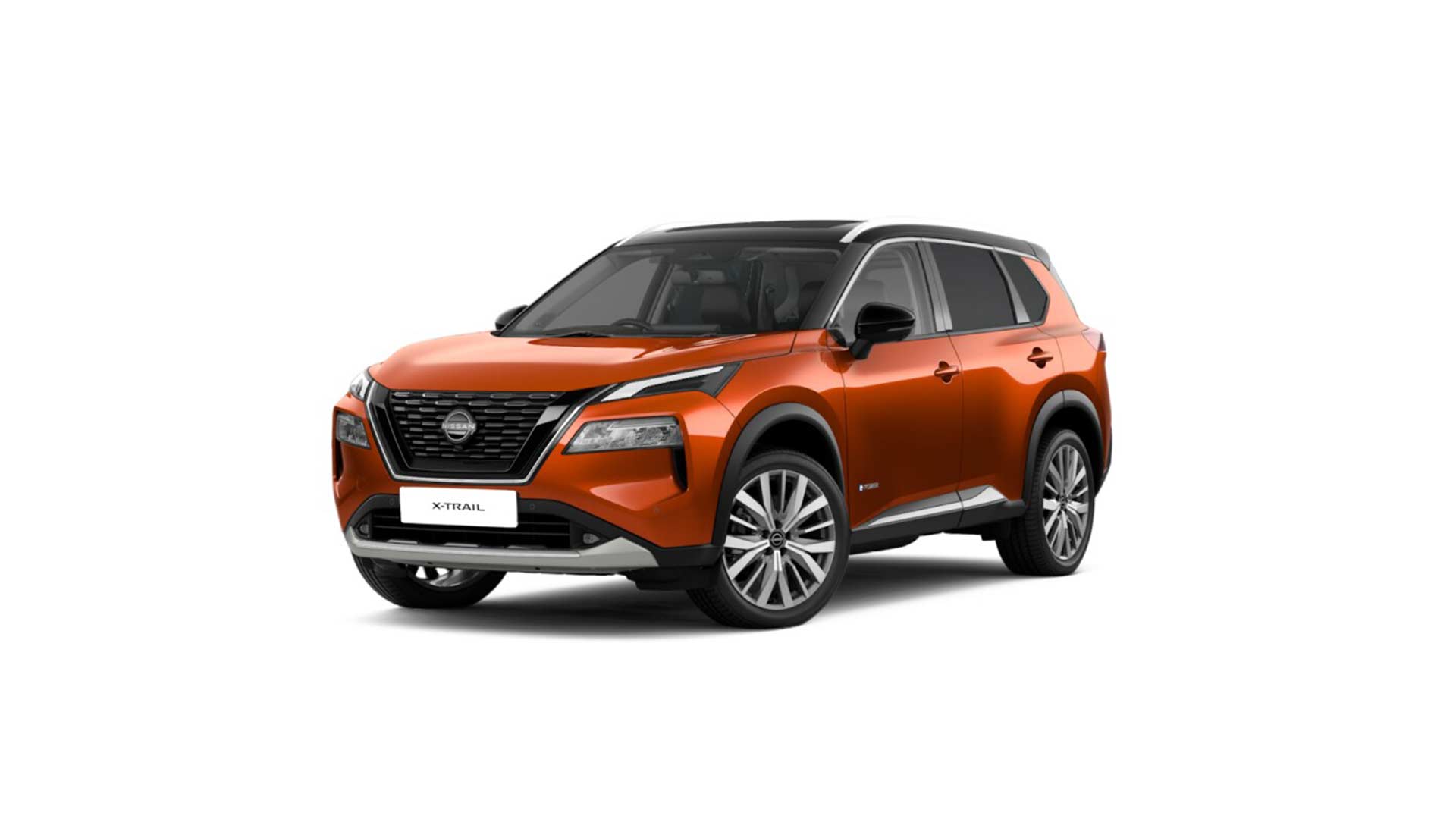 2023 Nissan X Trail Tekna Sunset Orange with Black Metallic Roof
