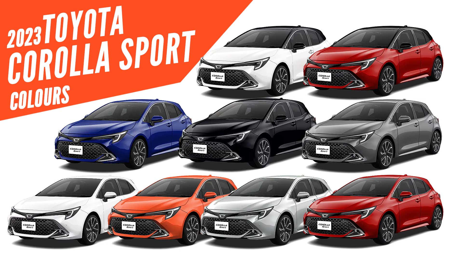 2023 Toyota Corolla Sport All Colors