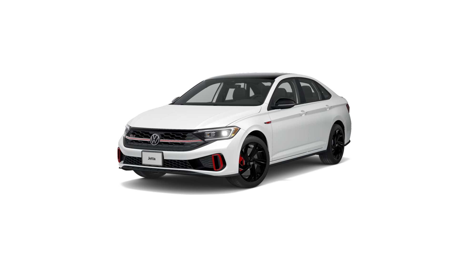 2023 Volkswagen Jetta GLI Pure White with Deep Black Pearl
