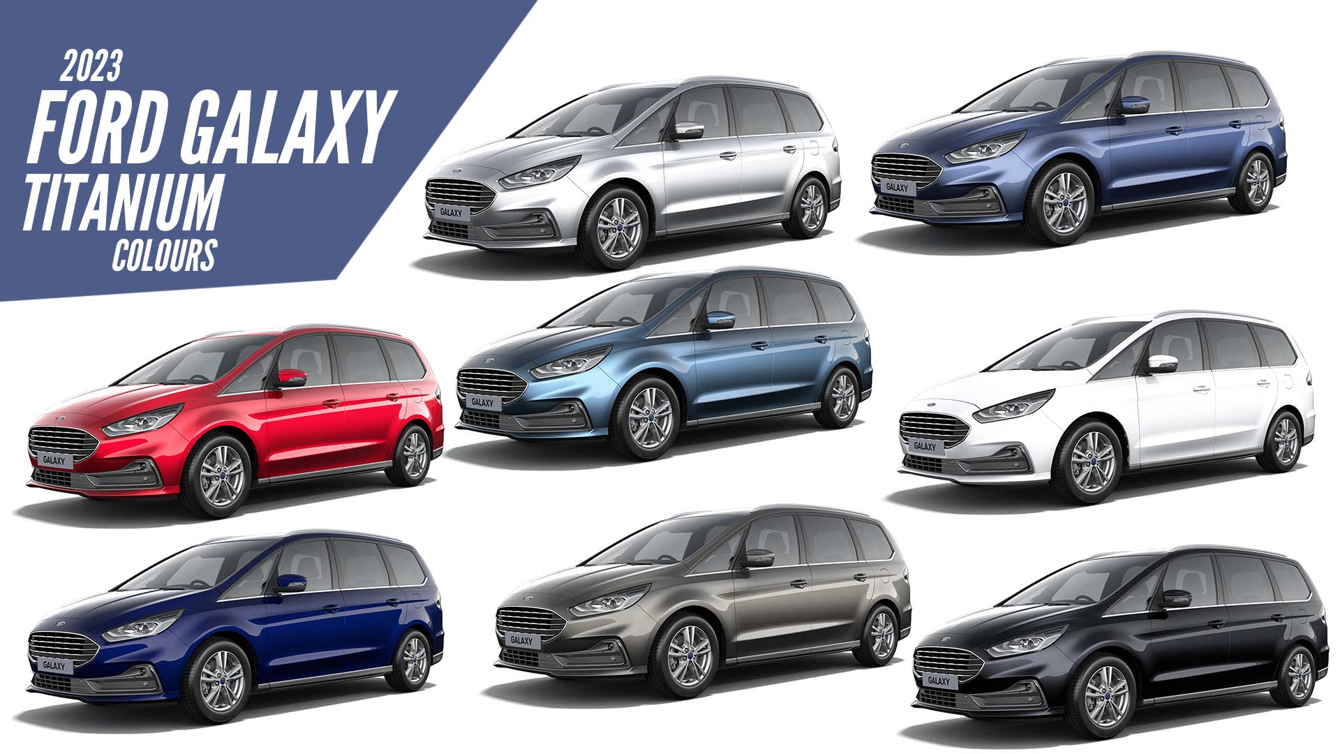 2023 Ford Galaxy Titanium All Color Options