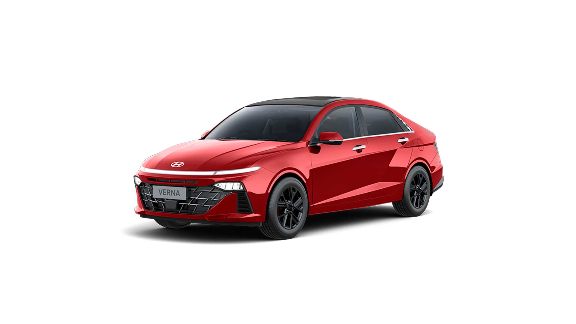 2023 Hyundai Verna Fiery Red Dual Tone
