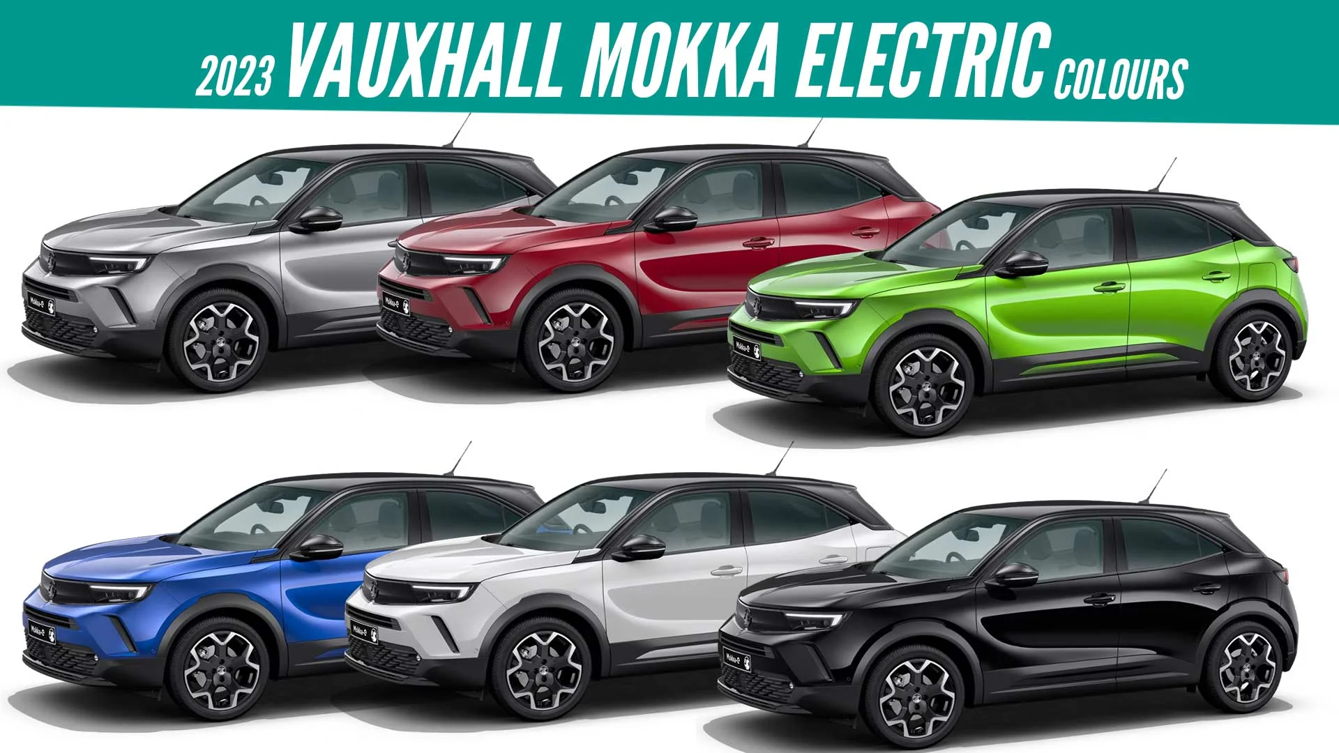 2023 Vauxhall Mokka Electric All Color Options