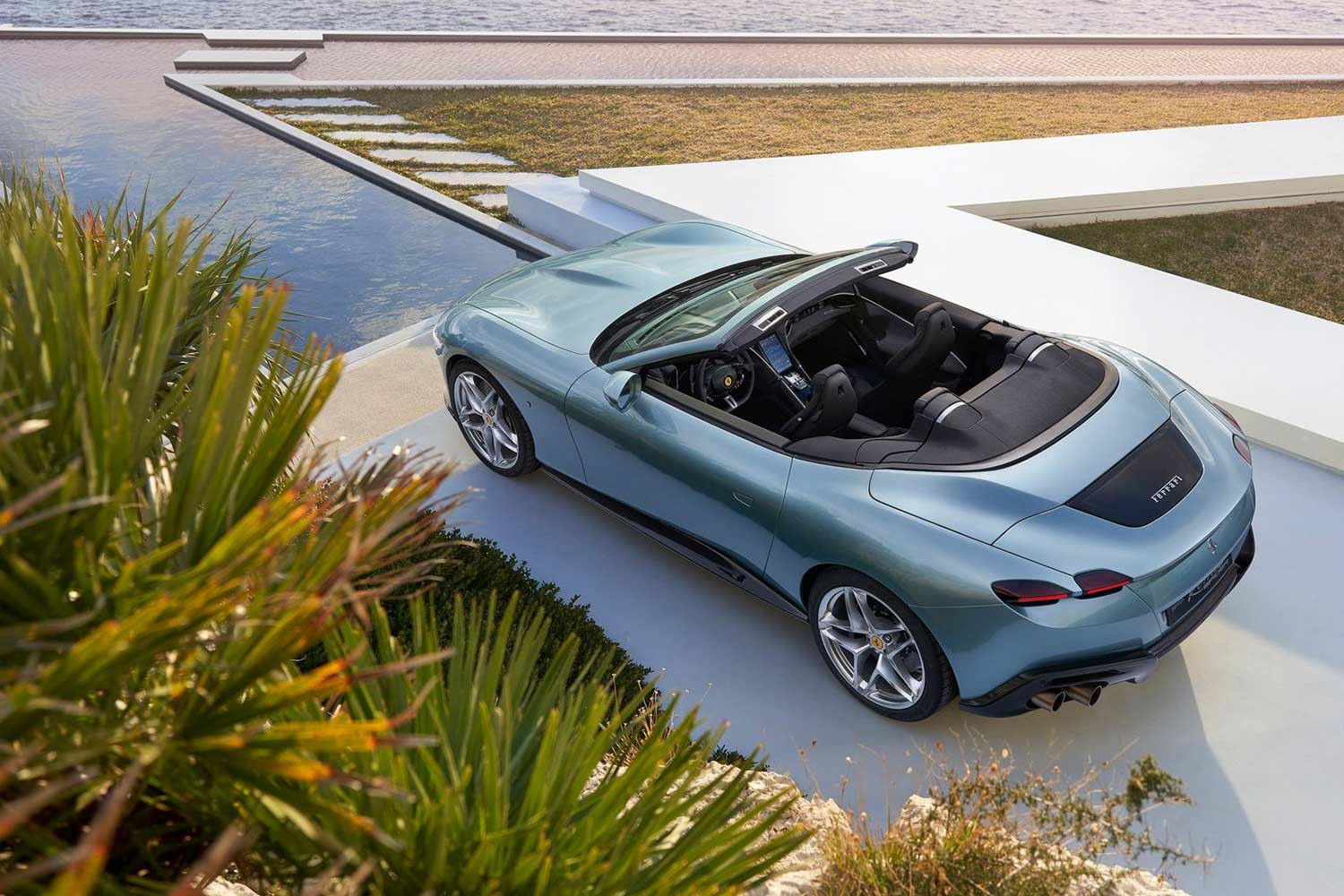 2024 Ferrari Roma Spider Top Rear View
