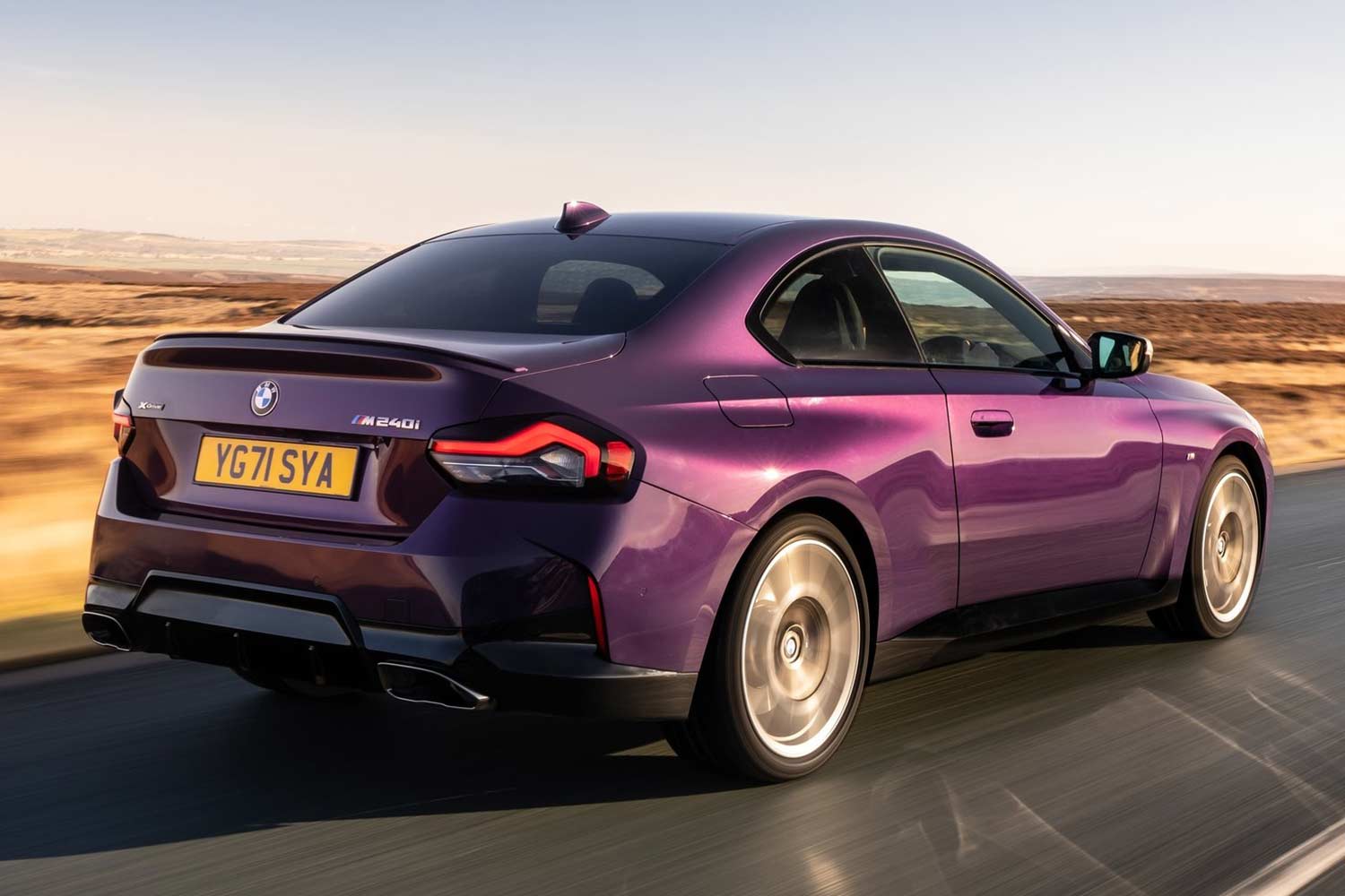 BMW 2 Series Coupe Metallic Purple Car