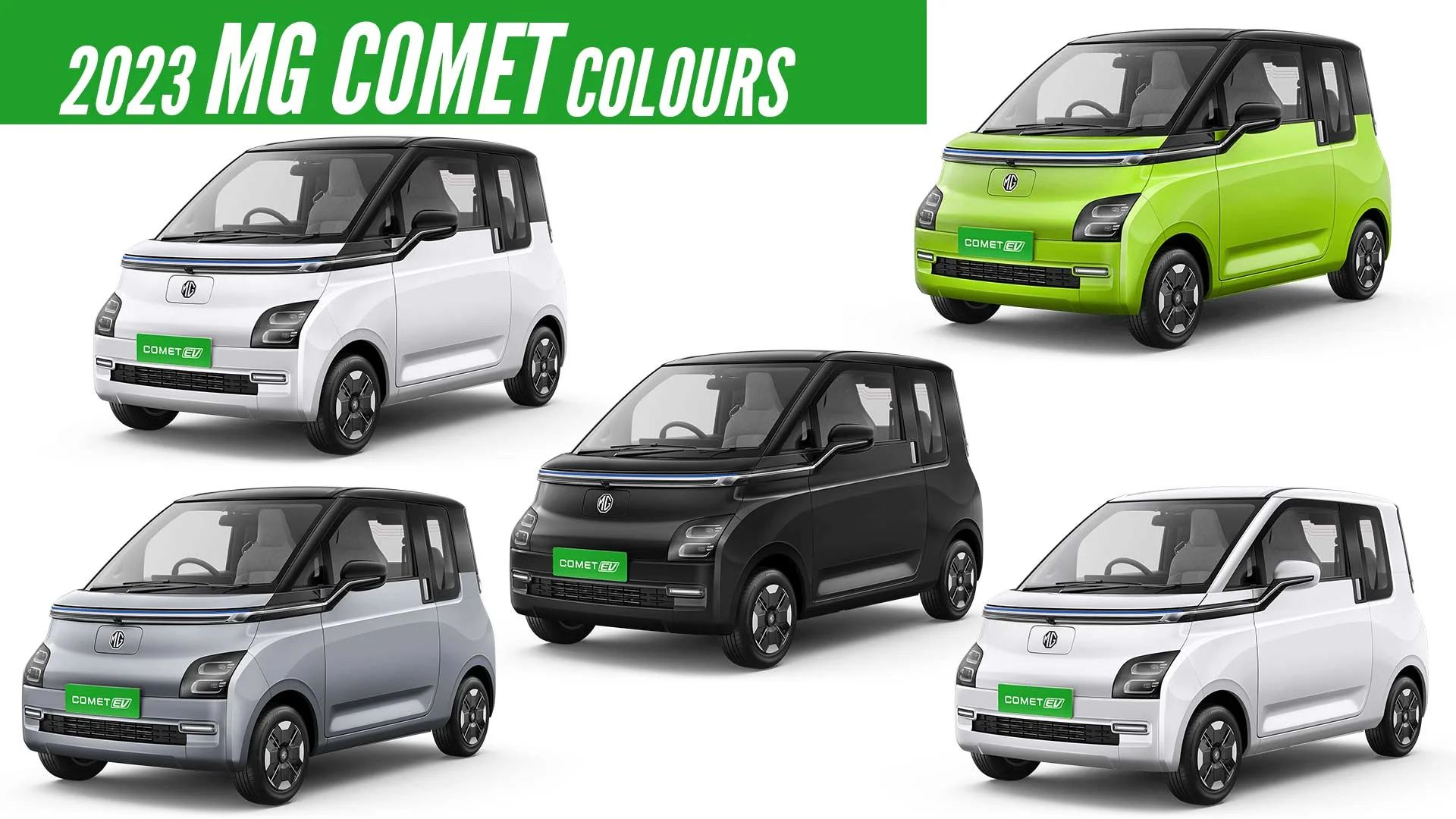 2023 MG Comet EV All Color Options