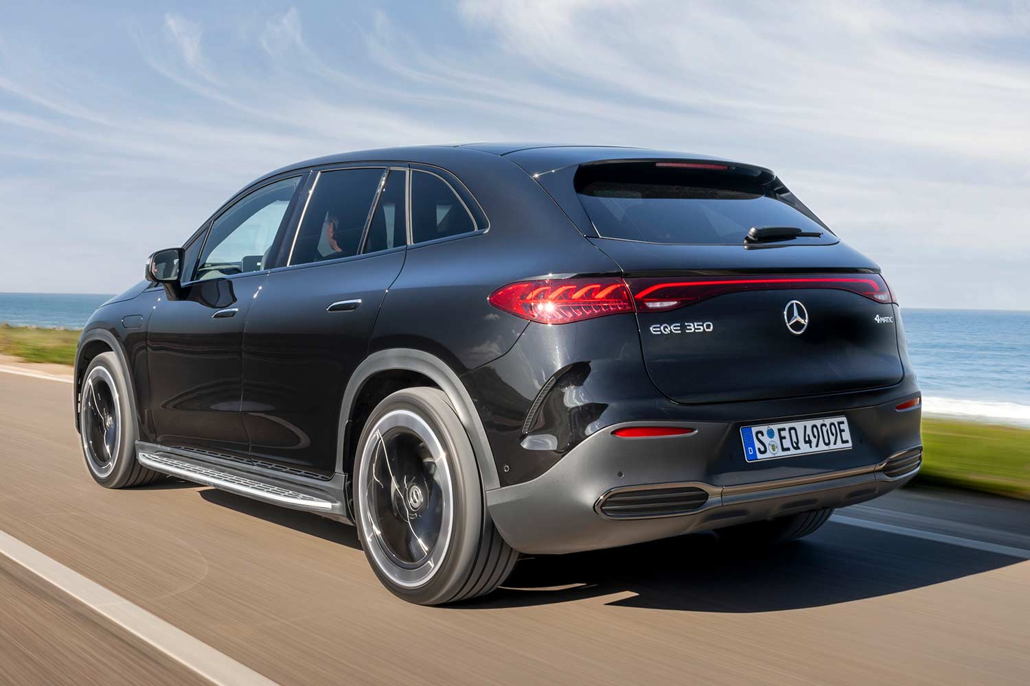 2024 Mercedes Benz EQE 350 SUV Black High Speed