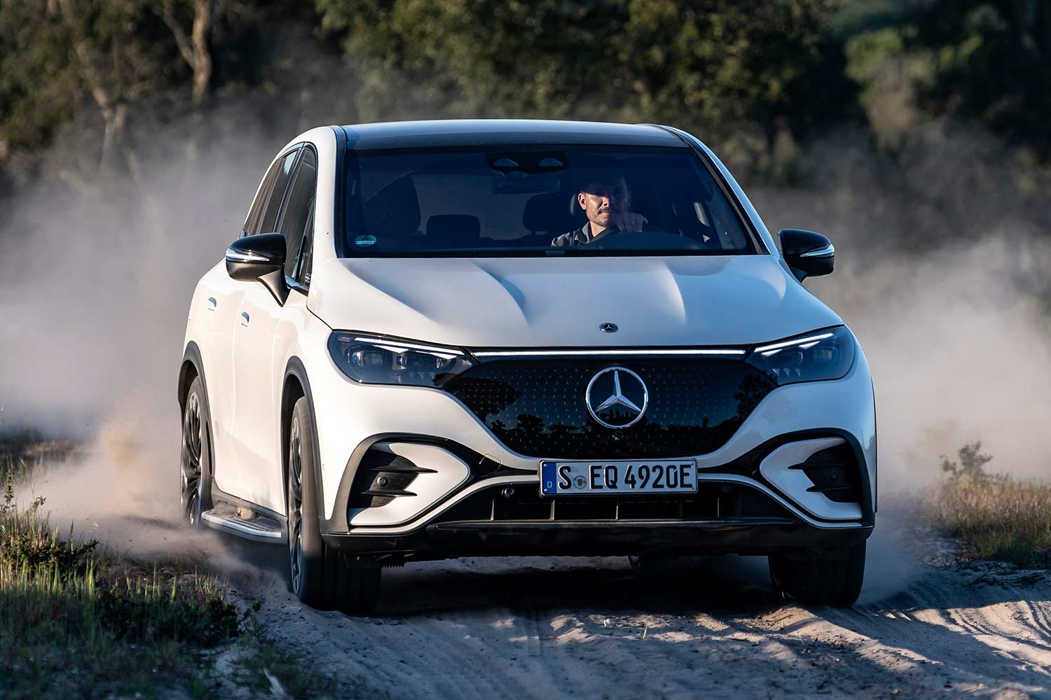 2024 Mercedes Benz EQE 500 SUV White Offroad