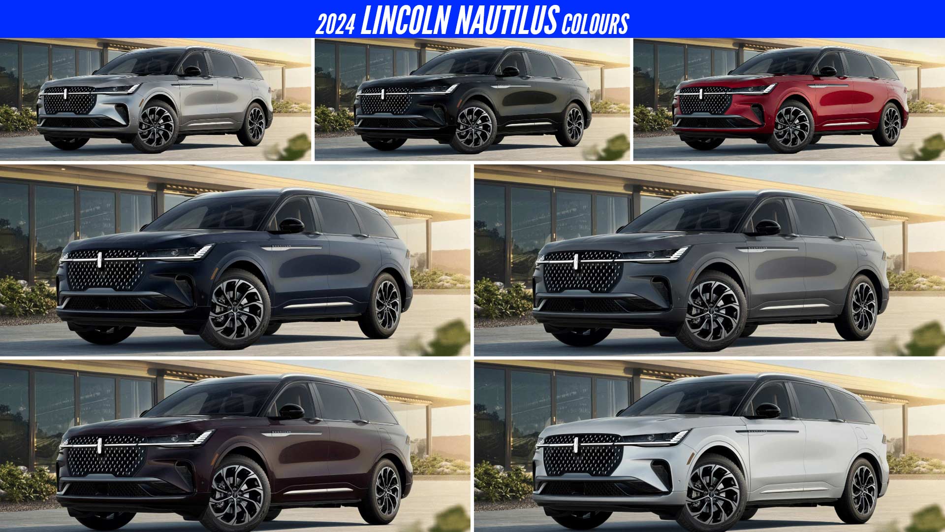 2024 Lincoln Nautilus Reserve All Color Options Images AUTOBICS