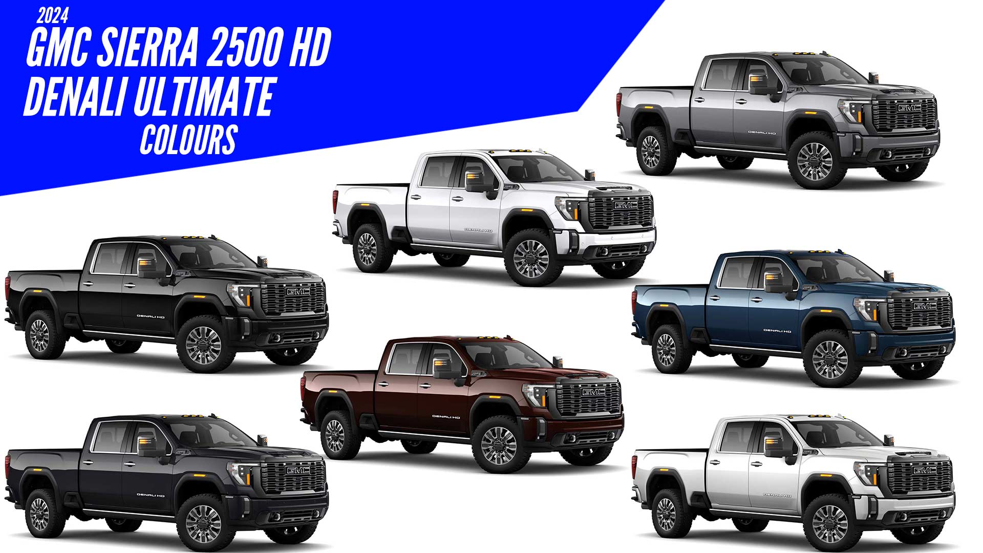 2024 Sierra Hd Denali Ultimate All Colors 