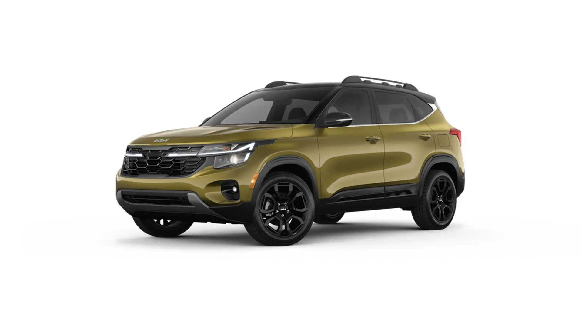 2024 Kia Seltos X Line Valais Green with Fusion Black Roof