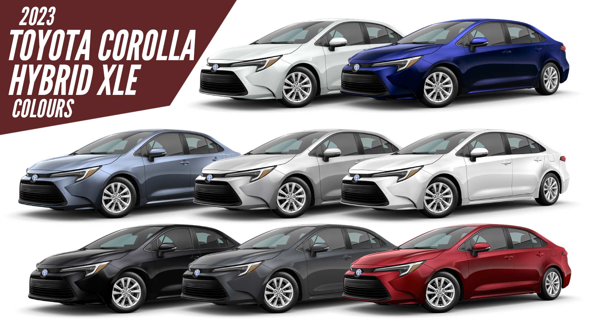 2023 Toyota Corolla Hybrid XLE Color Options