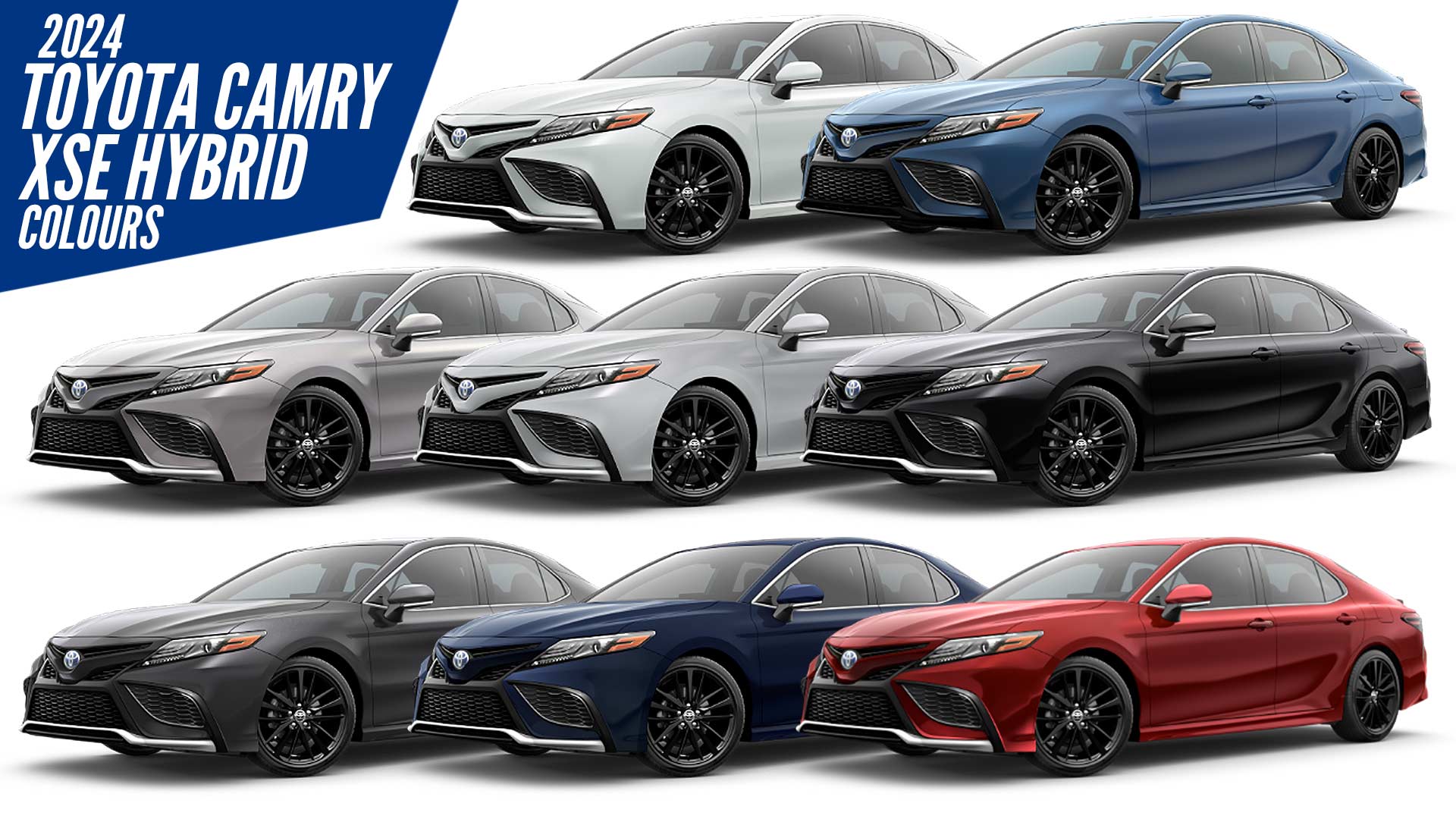 2024 Toyota Camry XSE Hybrid All Color Paint Options Images AUTOBICS