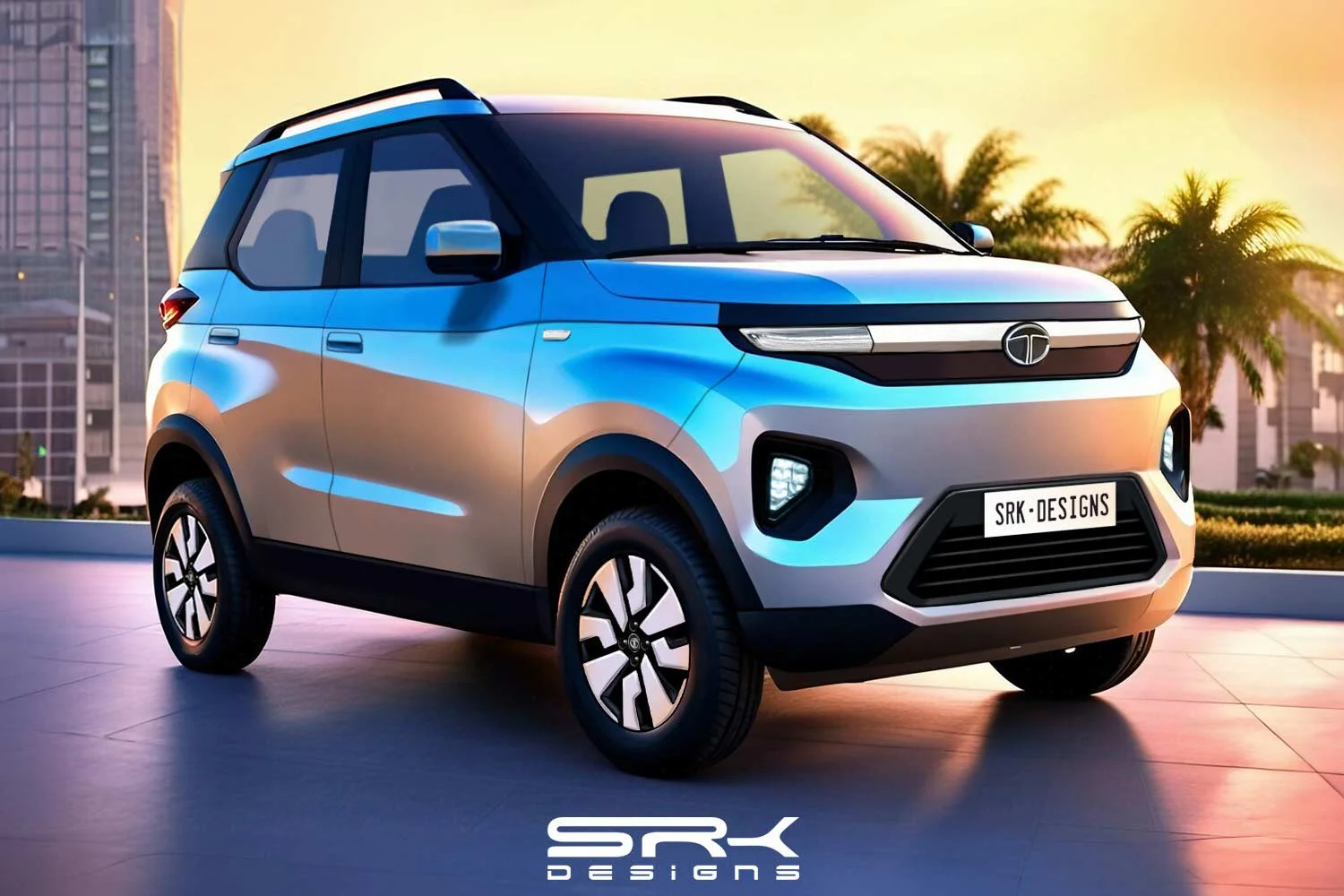 Tata Nano Reborn Concept: A Reimagined Icon for Eco-Friendly Urban Mobility Tata Nano Reborn Concept SRK Designs Render