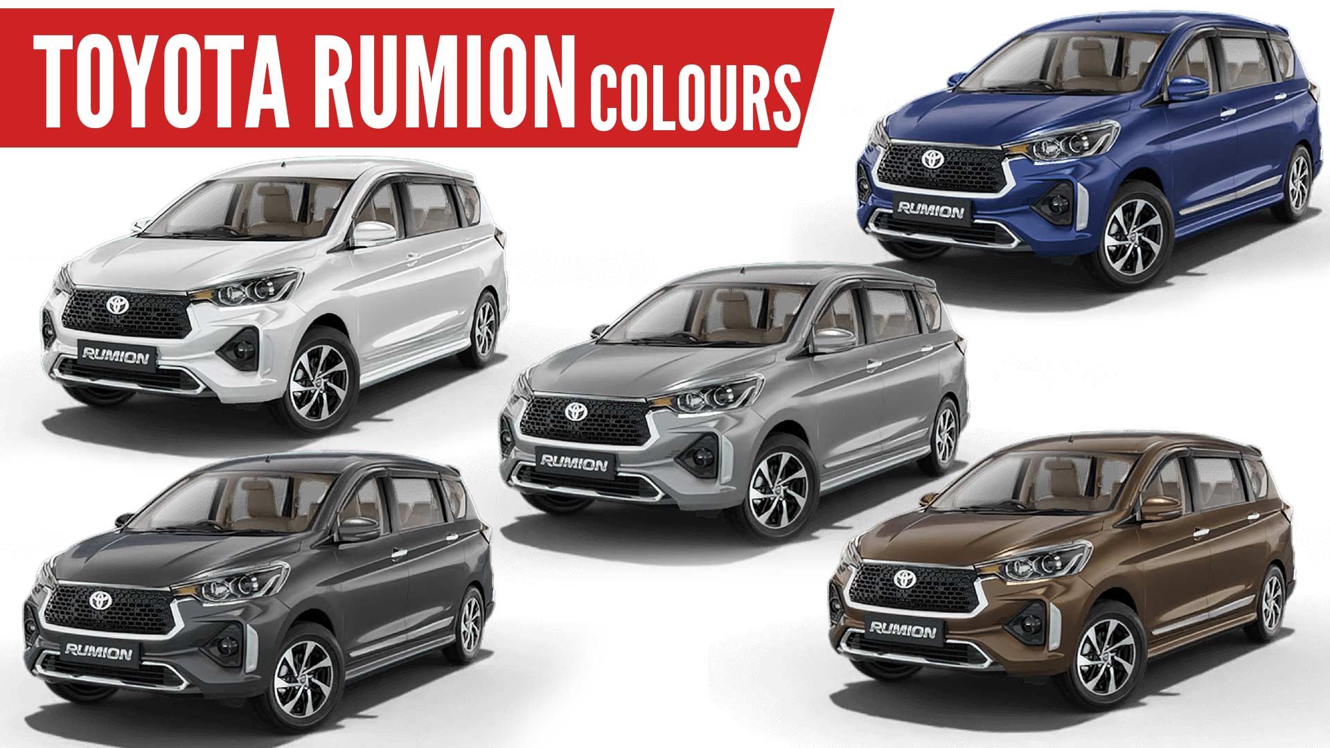 2023 Toyota Rumion All Color Options