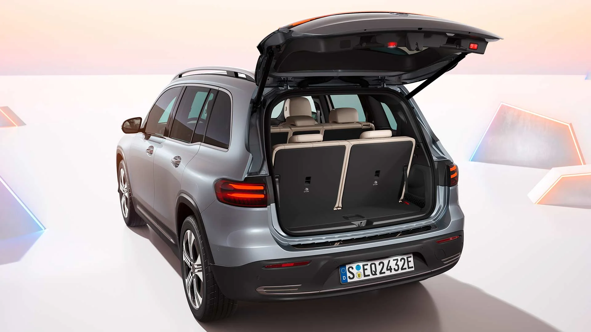 2024 Mercedes Benz EQB 7 Seater Boot Space Seats Up